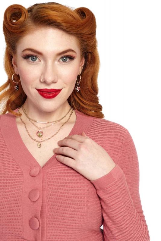 Cardigan, 60s MAUVE