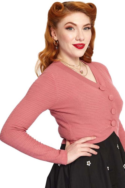Cardigan, 60s MAUVE