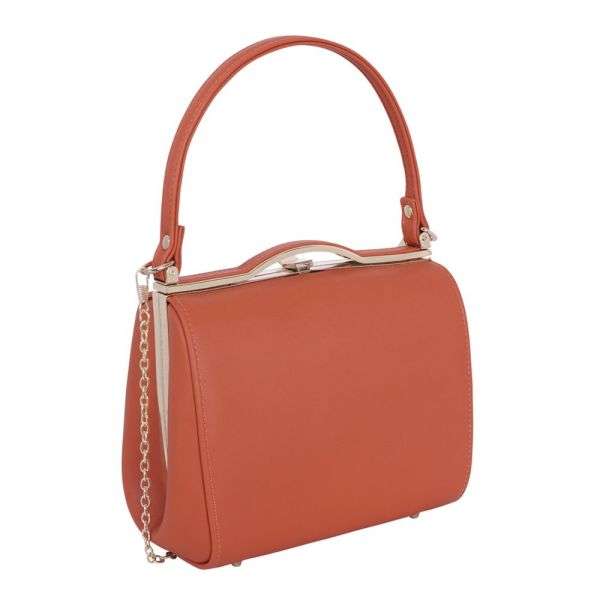 Handbag, CARRIE Burnt Orange
