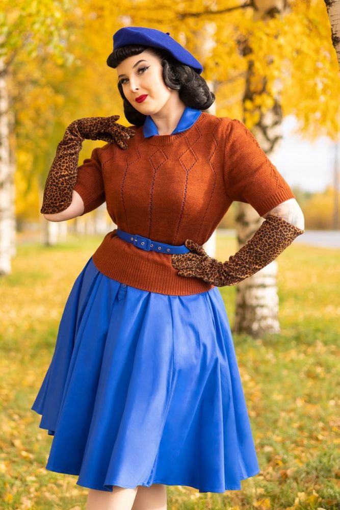Swing Dress, CATERINA Royal Blue - Dressy