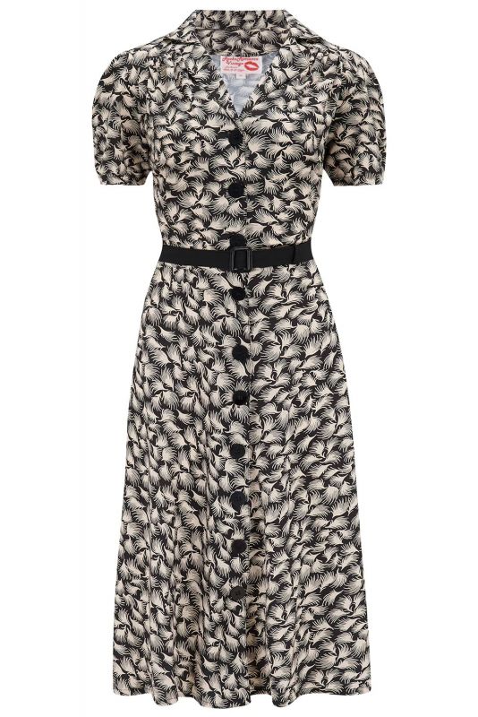 Shirtwaister Dress, CHARLENE Whisp Black