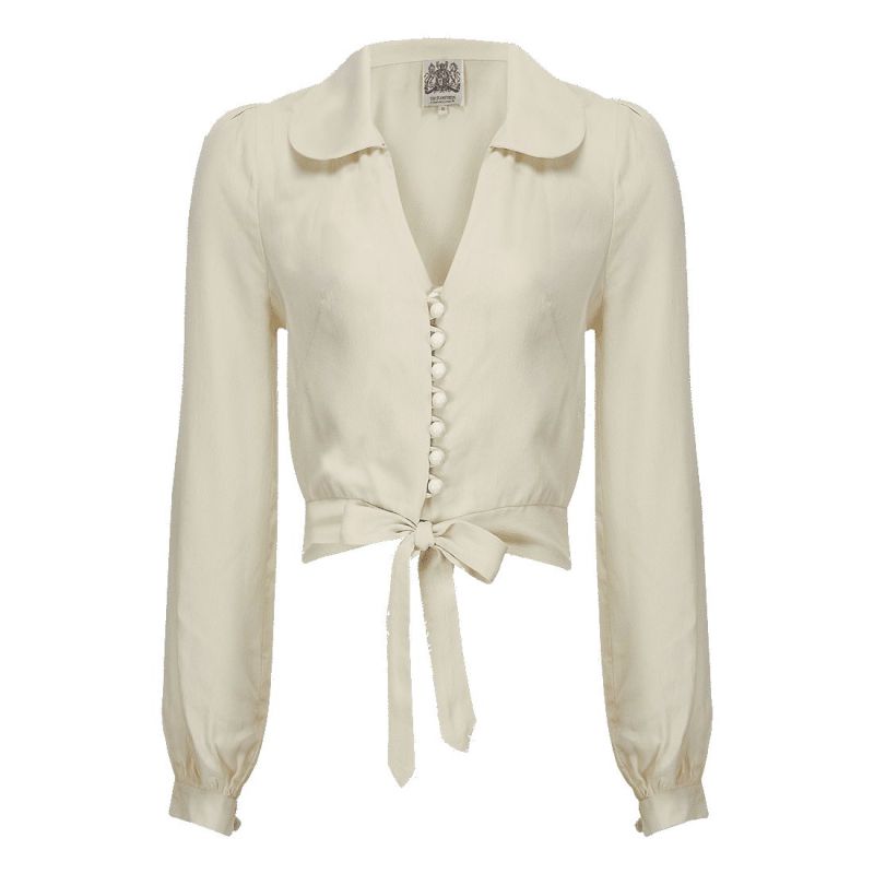 Blouse, SEAMSTRESS OF BLOOMSBURY Clarice Ivory