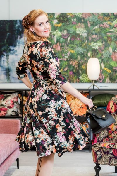 Swing Dress, HR DAPHNE FLORAL (464)
