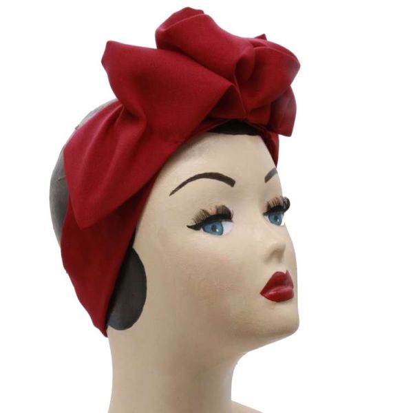 Hair Band, EASY Turban Dark Red