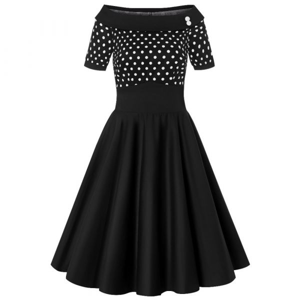 Swing Dress, DARLENE Polkadot (333)