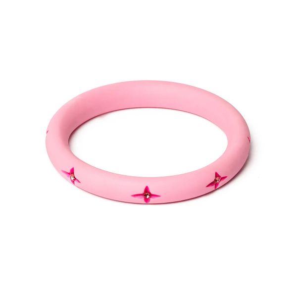 Louis Vuitton Narrow Inclusion Bangle (Cream/Pink/Gold)