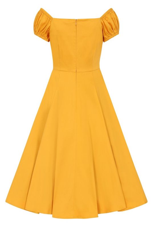 Swing Dress, DOLORES Mustard