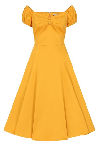 Swing Dress, DOLORES Mustard