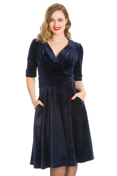 Swing Dress DATE NIGHT Navy (16557)