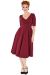 Swing Dress, EDITH Wine (10188)