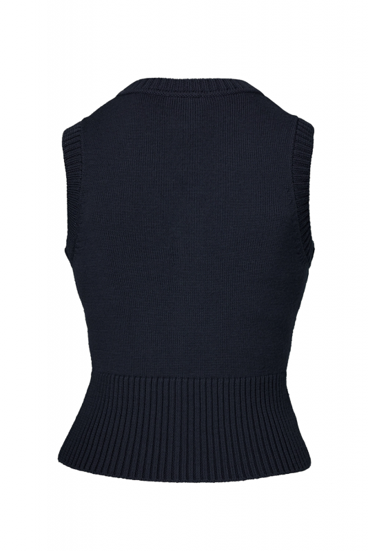 EMMY Vest, Sassy Sweater Navy