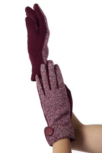Gloves, EVELYN 40s Burgundy (0008)