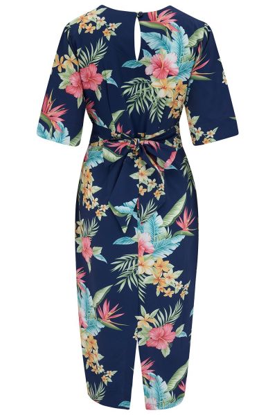 Pencil Dress, ROCK'N ROMANCE Evelyn Honolulu Navy