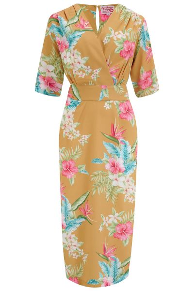 Pencil Dress, ROCK'N ROMANCE Evelyn Honolulu Mustard
