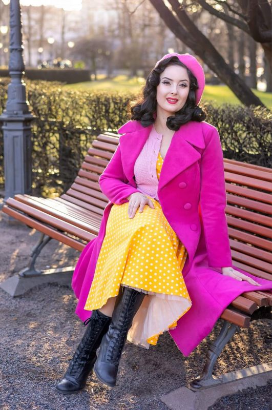 Swing Dress, SUMMER OF SPOTS Yellow (16931)