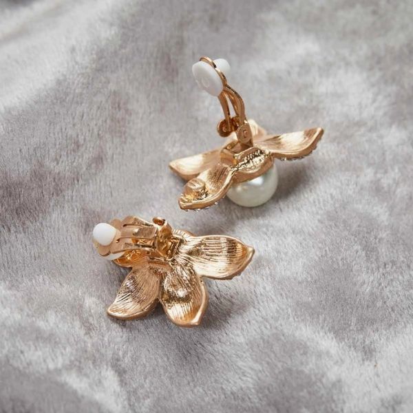 Earrings, 50s FLOWER Clip