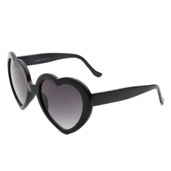 Sun glasses, RETRO HEART Black