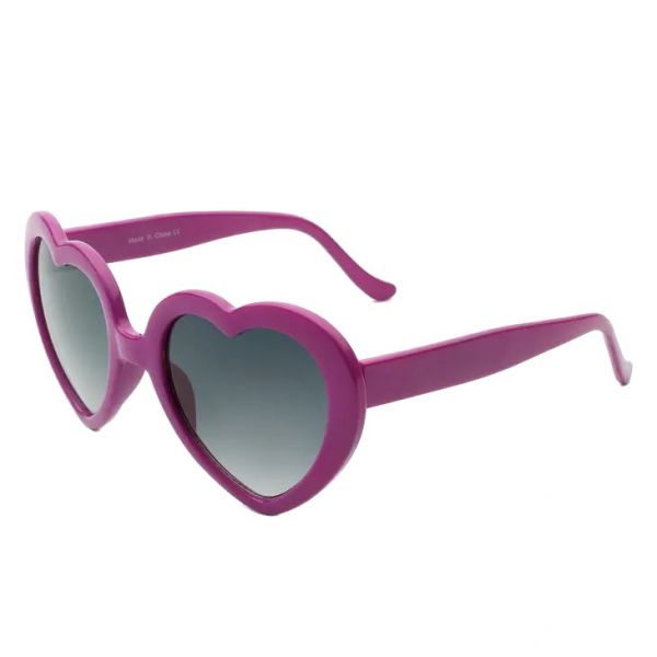Sun glasses, RETRO HEART Purple
