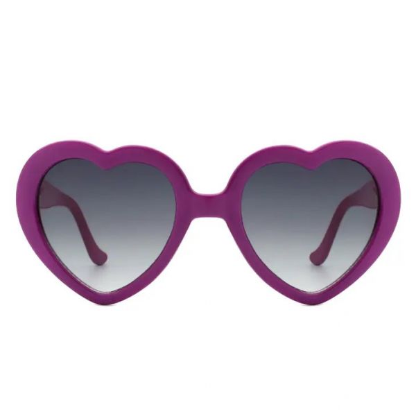 Sun glasses, RETRO HEART Purple