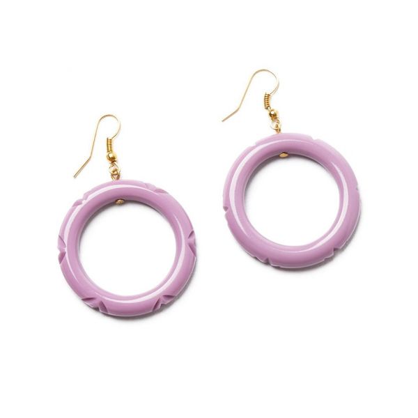 Earrings, SPLENDETTE Heather Drop Hoop