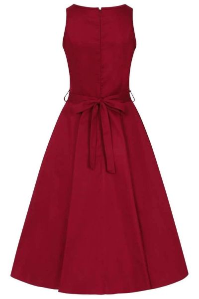 Swing Dress, HEPBURN Persian Red