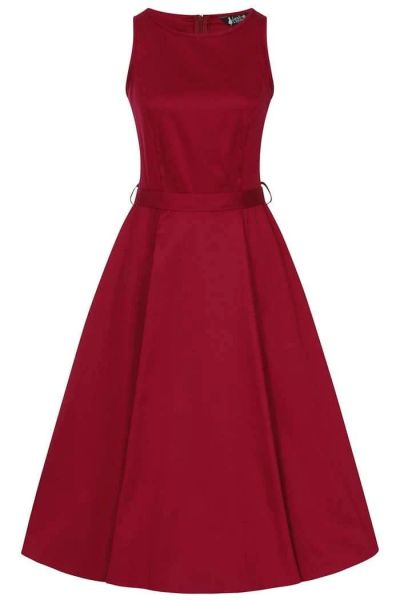 Swing Dress, HEPBURN Persian Red