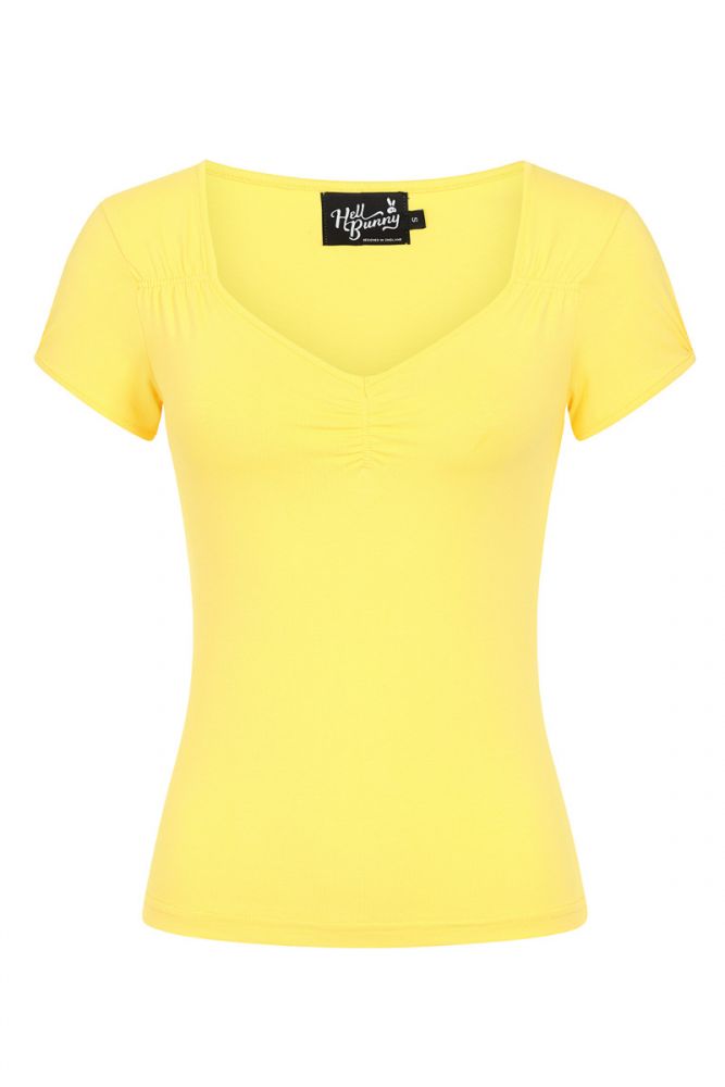 Top, MIA Yellow Dressy