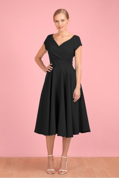 Kellomekko, The Pretty Dress Company HOURGLASS Black