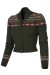 EMMY Cardigan, Fair Isle Pine Green