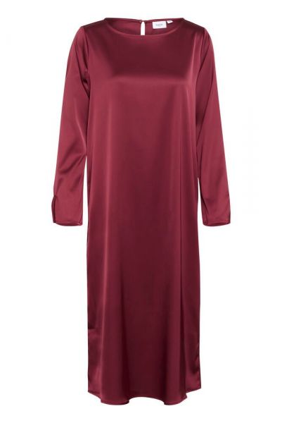 Satin Dress, ZHAFIA Burgundy