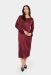 Satin Dress, ZHAFIA Burgundy