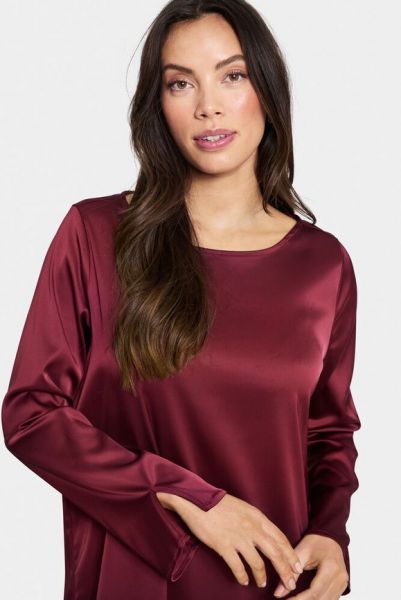 Satin Dress, ZHAFIA Burgundy