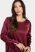 Satin Dress, ZHAFIA Burgundy