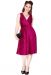 Dress, IRENE Velvet Magenta (8379)