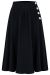 Skirt, SEAMSTRESS OF BLOOMSBURY Isabelle Liquorice Black