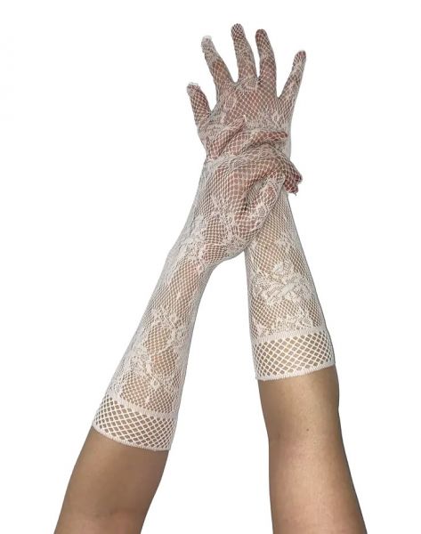 Gloves, FLORAL LACE Ivory