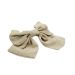 Hair Bow, JASMINE Linen Beige