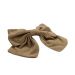 Hair Bow, JASMINE Linen Brown