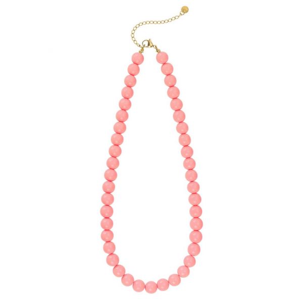 Necklace, BEADED Coral