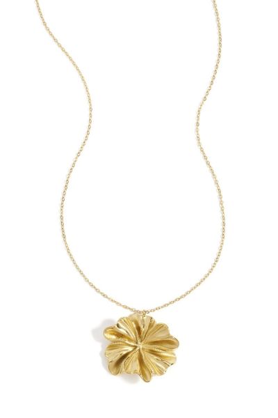Necklace, FLORAL Gold