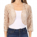 Lace Bolero, Beige