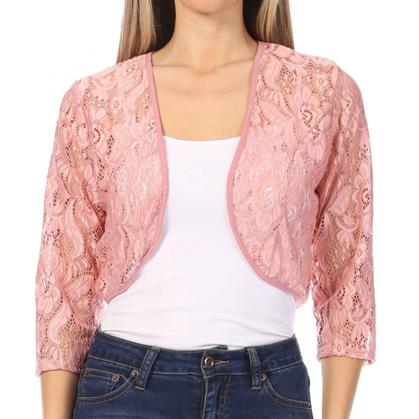 Lace Bolero, Rose