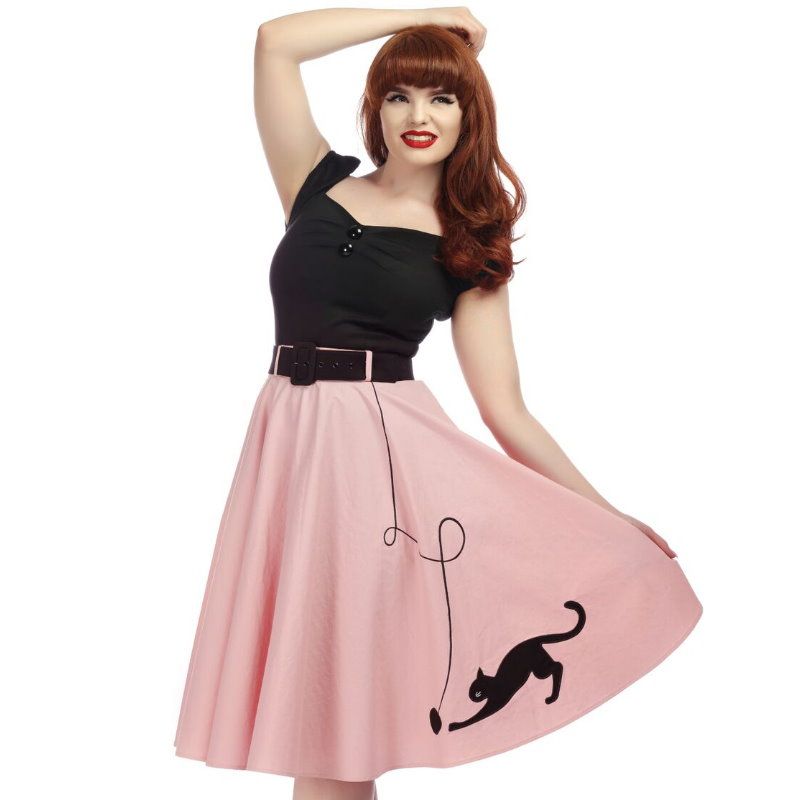 pink swing skirt