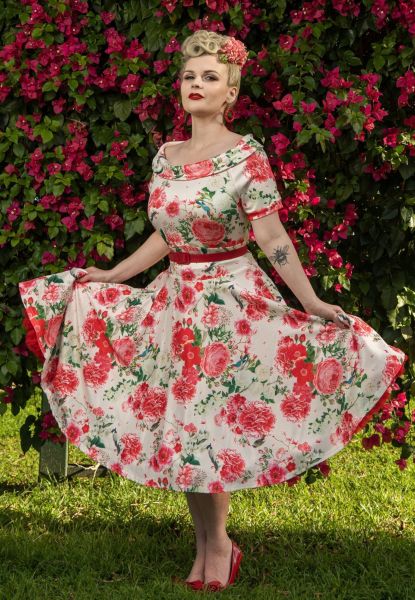 Kellomekko, DARLENE Vintage Peony (333)