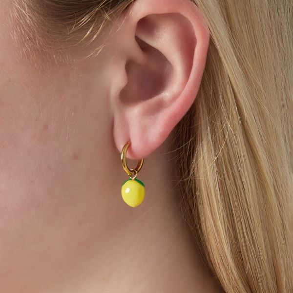 Earrings, LEMON