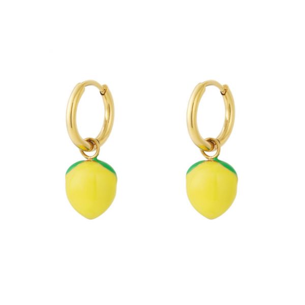 Earrings, LEMON