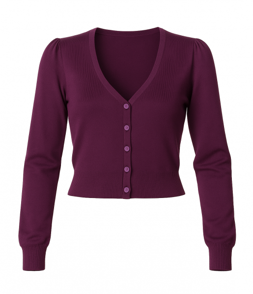 Cardigan, LITTLE LADY Plum (3115)