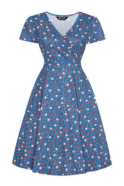 Swing Dress, LYRA MINI Red White and Blue