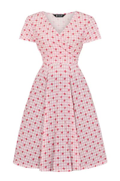Swing Dress, LYRA MINI Strawberry Gingham