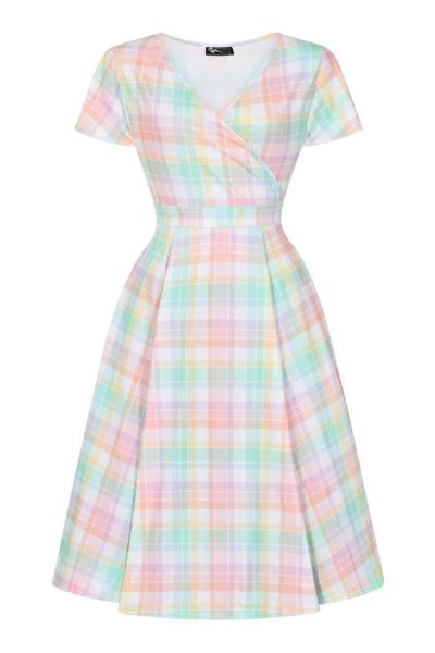 Swing Dress, LYRA Rainbow Tartan